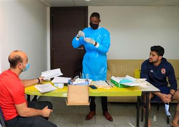 الأهلي يجري مسحة طبية قبل مباراة فيتا كلوب