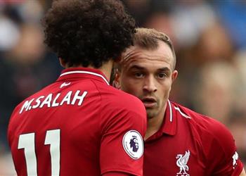 شاكيري ي علق على مقارنته بـ محمد صلاح كأفضل صاحب قدم يسرى في ليفربول