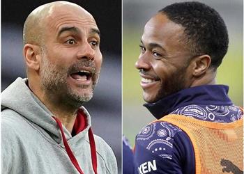 جوارديولا لا توجد أي مشكلة مع ستيرلينج واستبعاده أمر طبيعي