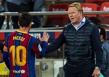 كومان بعد ثنائية ميسي في هويسكا أهم لاعب في تاريخ برشلونة لحسن الحظ مازال معنا