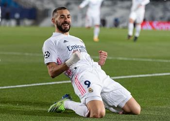 فيديو بنزيما يسجل هدف ريال مدريد الأول أمام أتالانتا