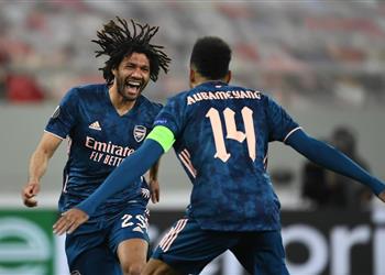 تشكيل آرسنال أمام أولمبياكوس في الدوري الأوروبي محمد النني وأوباميانج أساسيان