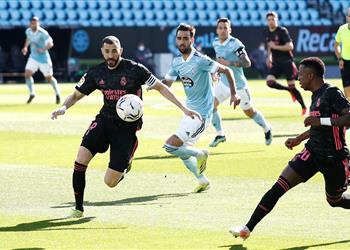 فيديو بأقدام بنزيما وأسينسيو ريال مدريد يحقق فوز ا مهم ا بثلاثية على سيلتا فيجو