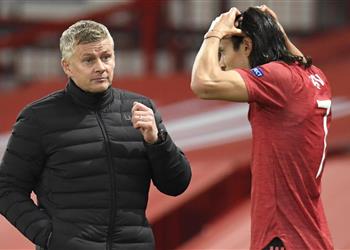 سولشاير يعلق على مستقبل كافاني مع مانشستر يونايتد