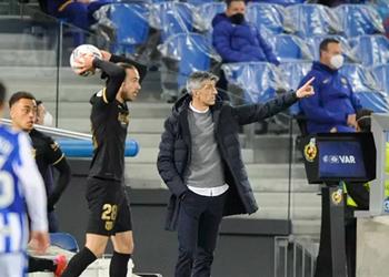 مدرب ريال سوسيداد بعد السداسية أخبرت كومان أن برشلونة المرشح للفوز بالليجا