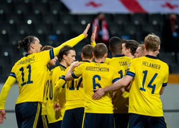 فيديو إبراهيموفيتش يقود السويد للفوز على جورجيا في تصفيات كأس العالم