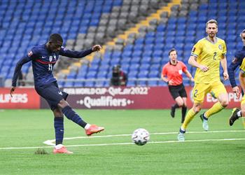 فيديو ديمبلي يقود فرنسا للفوز بثنائية على كازاخستان في تصفيات المونديال