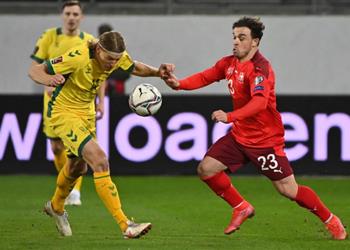 شاكيري بعد تسجيله هدف فوز سويسرا أمام ليتوانيا كل شيء على ما يرام