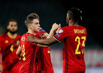 فيديو بلجيكا تسحق بيلاروسيا بثمانية أهداف في تصفيات كأس العالم