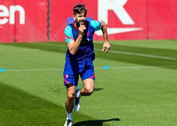 بيكيه يدعم تدريبات برشلونة قبل مباراة بلد الوليد