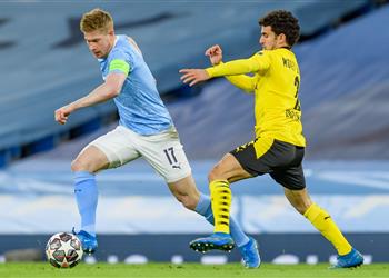 فيديو محرز يصنع ودي بروين يسجل هدف مانشستر سيتي الأول أمام بوروسيا دورتموند