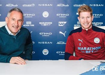 رسمي ا دي بروين يمدد عقده مع مانشستر سيتي