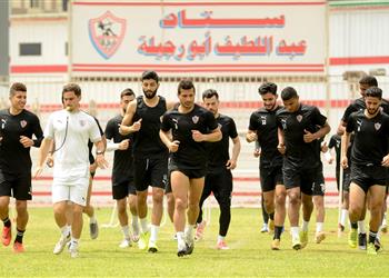 مران الزمالك كارتيرون يطمئن على المصابين وتأهيل عبد الله جمعة