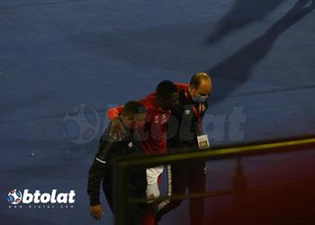 فيديو إصابة أجاي وخروجه من مباراة الأهلي وسيمبا