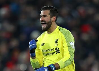 تقارير أليسون يغيب عن تدريبات ليفربول قبل مواجهة ريال مدريد