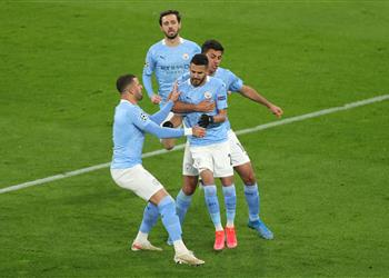فيديو محرز يسجل هدف التعادل لـ مانشستر سيتي أمام بوروسيا دورتموند