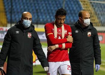 الأهلي يعلن نتيجة آشعة أكرم توفيق بعد إصابته أمام النصر