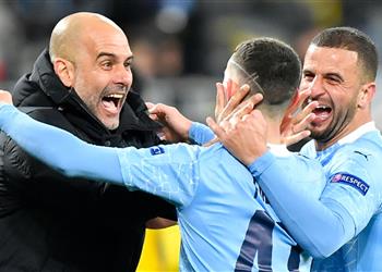 جوارديولا يعلق على احتفاله بهدف فودين أمام دورتموند ويصرح شعور لا ي صدق