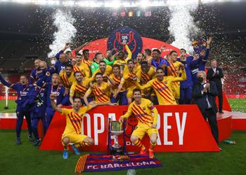 أول ألقاب كومان فيديو برشلونة بطل ا لـ كأس ملك إسبانيا برباعية في أتلتيك بلباو