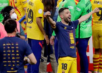 جوردي ألبا من المؤسف عدم حضور الجماهير في النهائي وميسي ملتزم بـ برشلونة