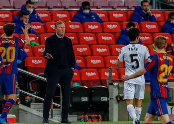 كومان يكشف سبب استبدال بيكيه بين شوطي مباراة خيتافي