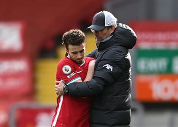 جوتا يغيب عن تدريبات ليفربول قبل مباراة نيوكاسل يونايتد في الدوري الإنجليزي