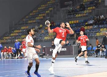 لاعب يد الأهلي فوزنا بكأس مصر تعويض عن خسارة الدوري