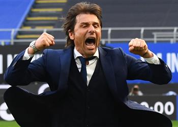 كونتي بعد الفوز على فيرونا إنتر ميلان يقترب من الفوز بالدوري الإيطالي بنسبة 95