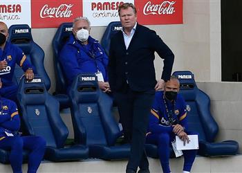 كومان يشيد بـ جريزمان ودي يونج ويوضح سبب معاناة برشلونة أمام فياريال