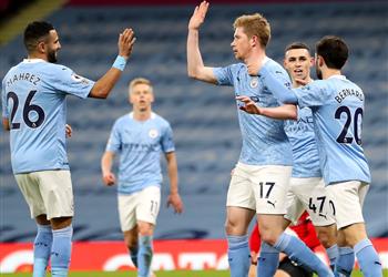 تشكيل مانشستر سيتي أمام باريس سان جيرمان محرز ودي بروين أساسيان