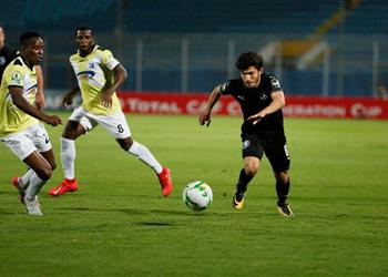 فيديو إبراهيم عادل يسجل هدف بيراميدز الأول أمام نامونجو