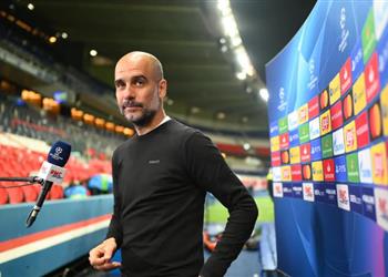 جوارديولا بدأنا بخجل أمام باريس سان جيرمان وعلينا تكرار أداء الشوط الثاني