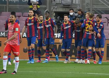 فيديو ميسي يسجل هدف برشلونة الأول أمام غرناطة