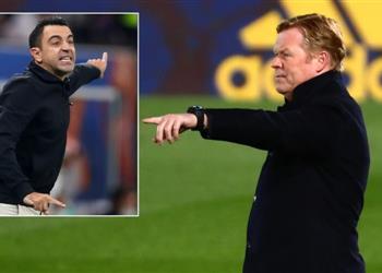 تقارير تشافي يخلف كومان في برشلونة حال خسارة الدوري الإسباني