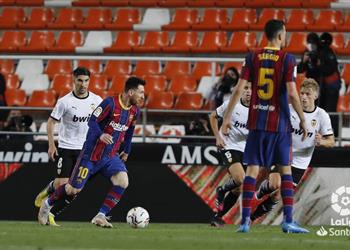 فيديو ميسي يسجل هدف التعادل لـ برشلونة أمام فالنسيا