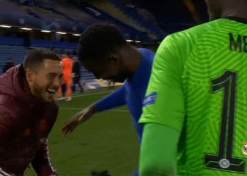 صورة هازارد مع لاعبي تشيلسي تثير الجدل بعد توديع ريال مدريد دوري الأبطال