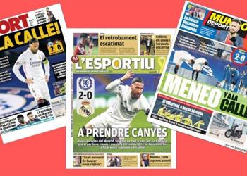 الصحافة الكتالونية تتشفى في خروج ريال مدريد من دوري الأبطال لنحتفل في الشوارع