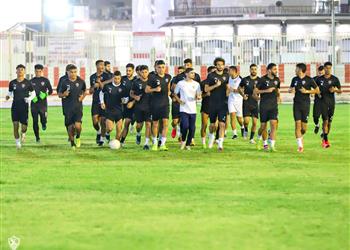 مران الزمالك كارتيرون يجتمع باللاعبين وعبد الله جمعة يواصل التأهيل