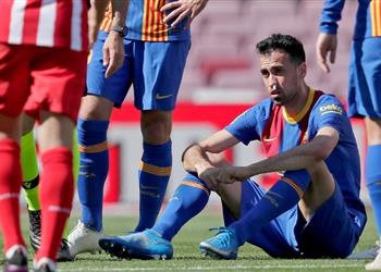 بيان رسمي برشلونة ي علن تشخيص إصابة بوسكيتس أمام أتلتيكو مدريد