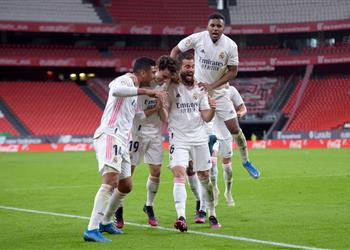 فيديو ريال مدريد يهزم أتلتيك بلباو ويتمسك بمنافسة أتلتيكو مدريد على لقب الليجا