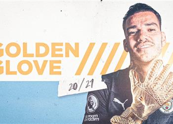 رسمي ا إيدرسون يفوز بجائزة القفاز الذهبي لموسم 2020 2021