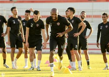 مران الزمالك جنش مهاجم في التقسيمة وشيكابالا جاهز لمباراة المصري
