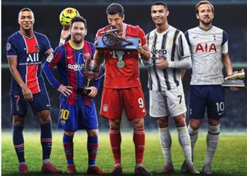 ليفاندوفسكي يفوز بجائزة الحذاء الذهبي الأوروبي وميسي يحل ثاني ا ورونالدو ثالث ا