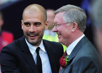 فيرجسون مهنئا جوارديولا بجائزة الأفضل في إنجلترا مدرب موهوب وشخص متواضع