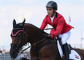 صورة محمد طاهر لاعب الفروسية يتعرض لحادث سير في سويسرا