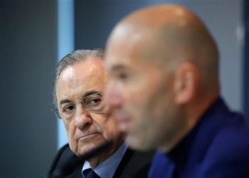 رغم استقالته بيريز يرفض الصدام مع زيدان ويتنازل عن شرط ريال مدريد الجزائي