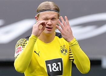 بوروسيا دورتموند يصدم كبار أوروبا وي حدد مبلغ ا خرافي ا لبيع هالاند