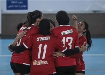 سيدات طائرة الأهلي يتوجن بكأس مصر بعد الفوز على الصيد