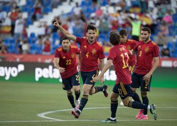 فيديو في غياب الفريق الأول منتخب شباب إسبانيا يدك شباك ليتوانيا برباعية ودي ا