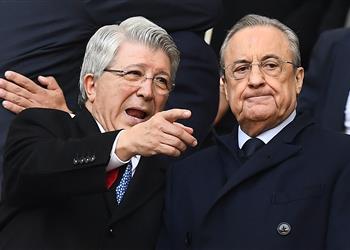 صورة بيريز ورئيس أتلتيكو مدريد يثيران التساؤلات بلقاء في مطعم